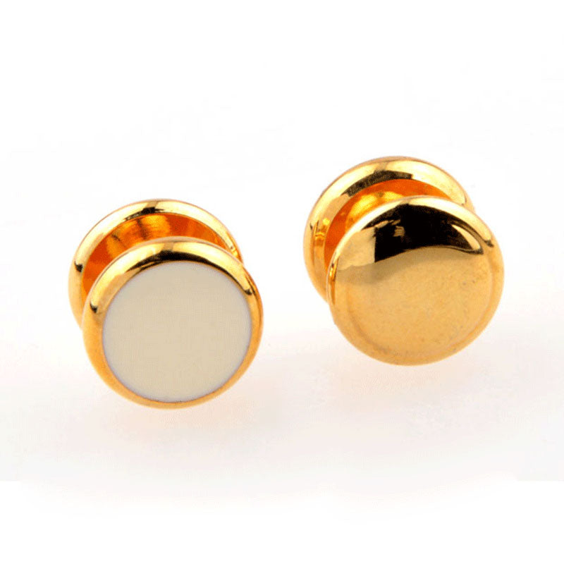Shells Agate Collar Studs