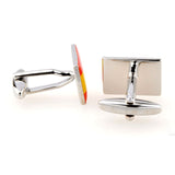 National Flag Music Enamel Dropping Glue Cufflinks