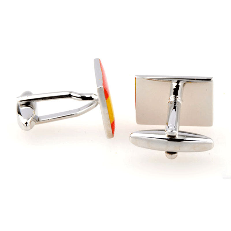 National Flag Music Enamel Dropping Glue Cufflinks