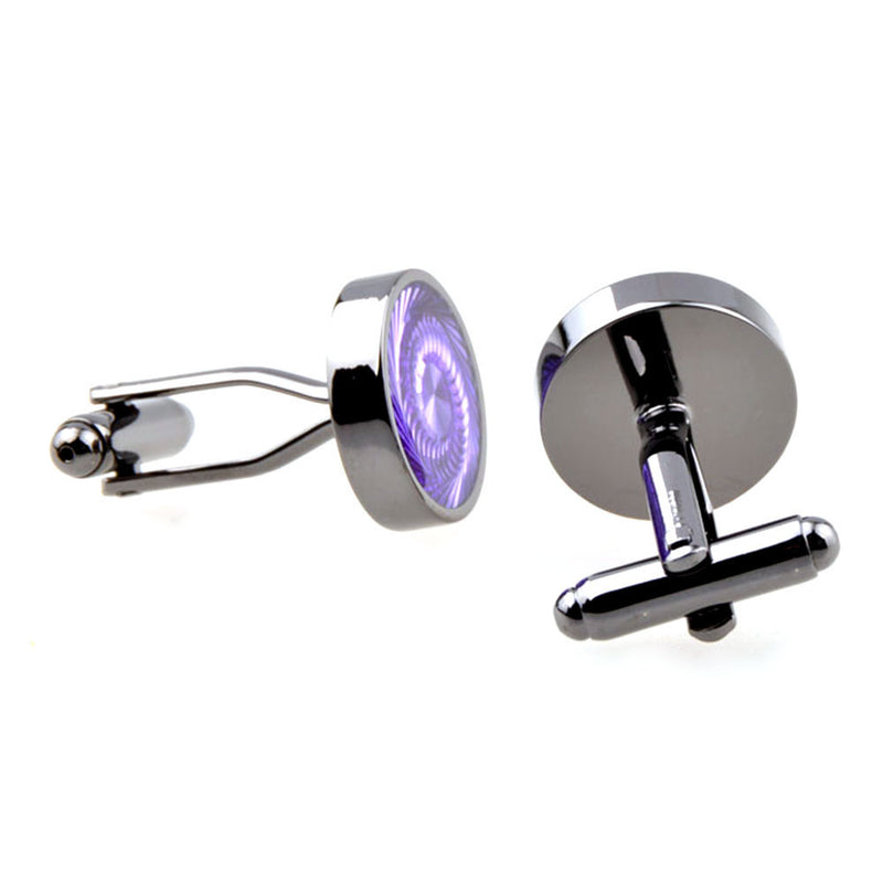 Enamel Dropping Glue Cufflinks