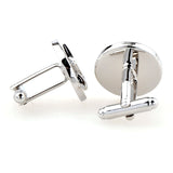Plain Colour Metal Cufflinks