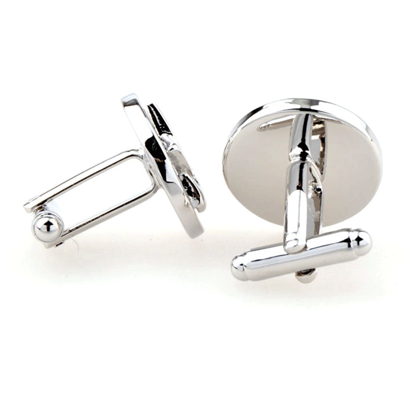 Plain Colour Metal Cufflinks