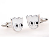 Cartoon Anime Enamel Dropping Glue Cufflinks