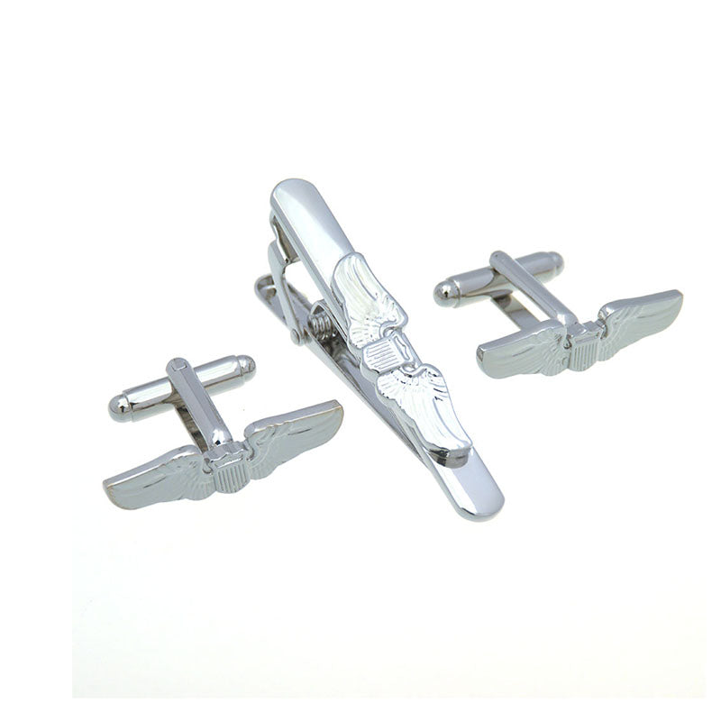 Animals Plants Plain Colour Metal Cufflinks And Collar Set