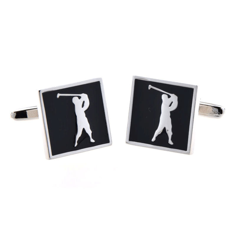 Sports Technology Enamel Dropping Glue Cufflinks