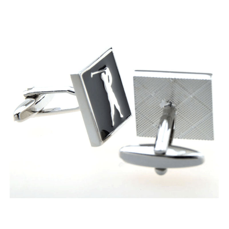 Sports Technology Enamel Dropping Glue Cufflinks