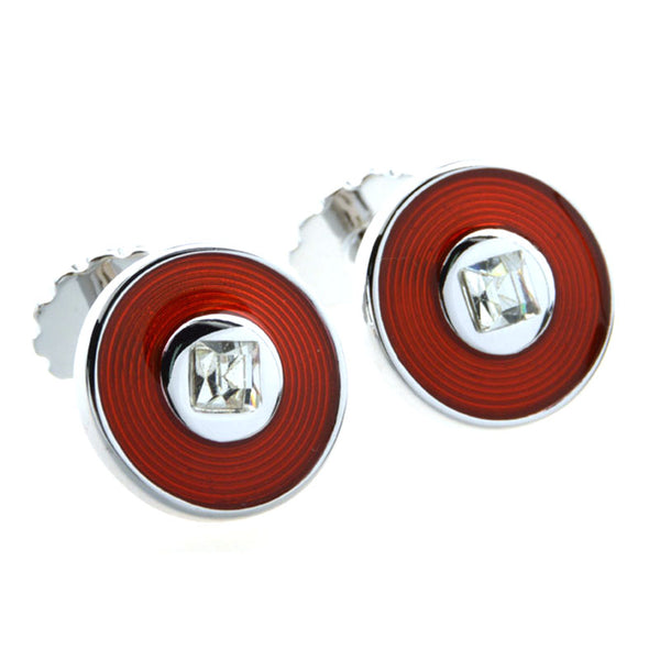 Crystal Zircon Cufflinks