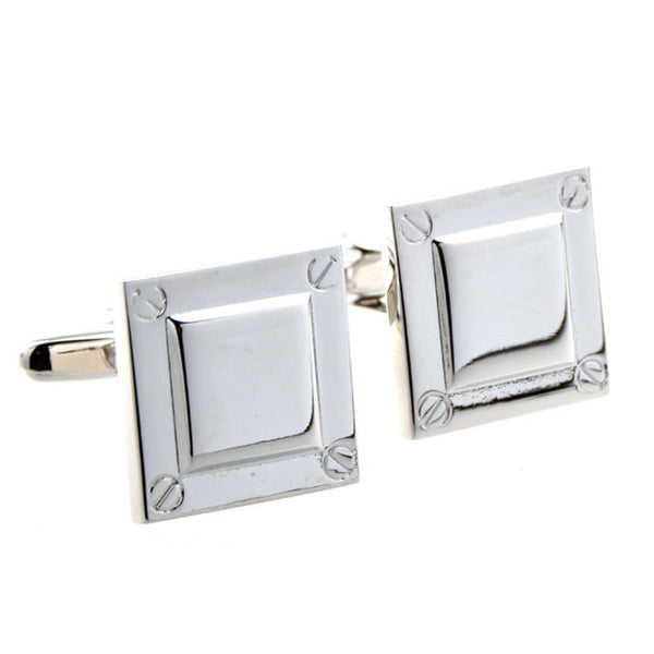 Plain Colour Metal Cufflinks