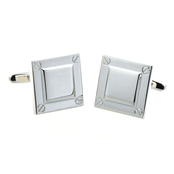 Plain Colour Metal Cufflinks