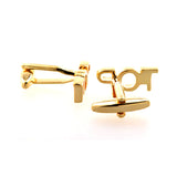 Plain Colour Metal Cufflinks