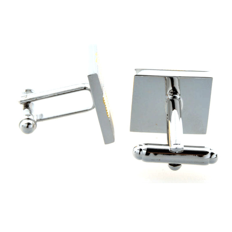 Plain Colour Metal Cufflinks