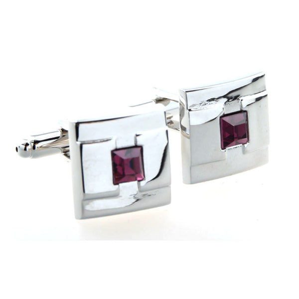 Crystal Zircon Cufflinks