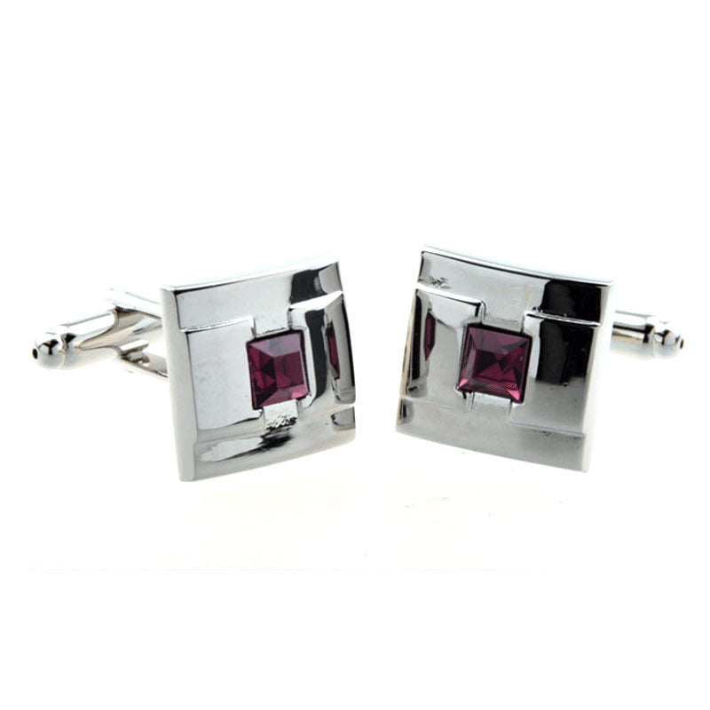 Crystal Zircon Cufflinks