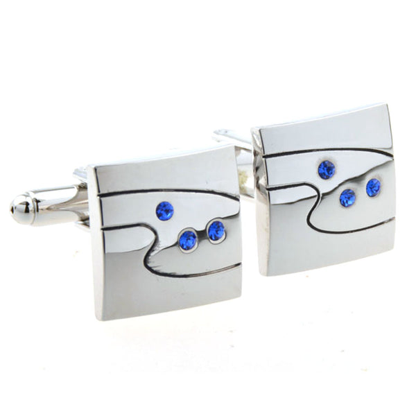 Crystal Zircon Cufflinks