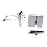 Crystal Zircon Cufflinks