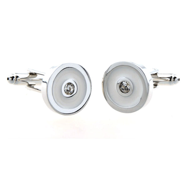 Crystal Zircon Cufflinks
