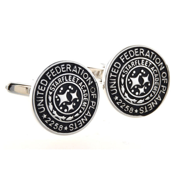 Enamel Dropping Glue Cufflinks