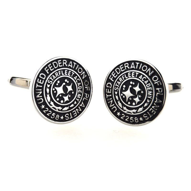 Enamel Dropping Glue Cufflinks