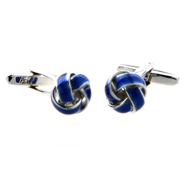 Laser Laser Chinese Knot Enamel Dropping Glue Cufflinks