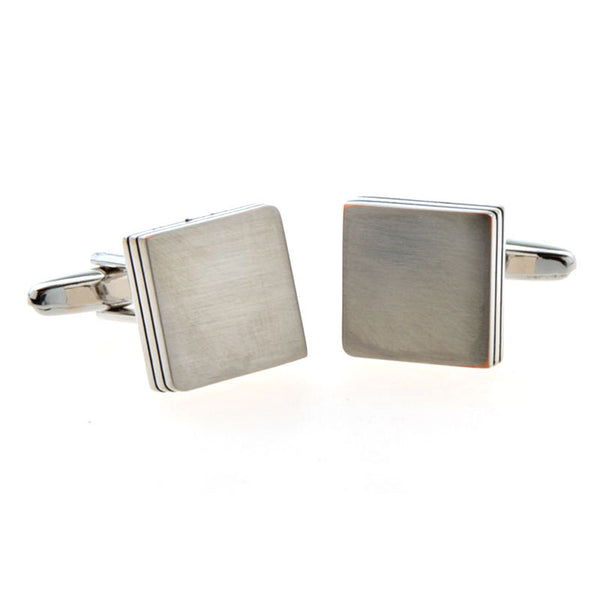 Plain Colour Metal Cufflinks