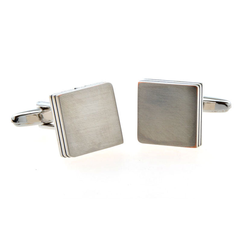 Plain Colour Metal Cufflinks