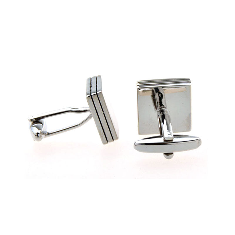 Plain Colour Metal Cufflinks