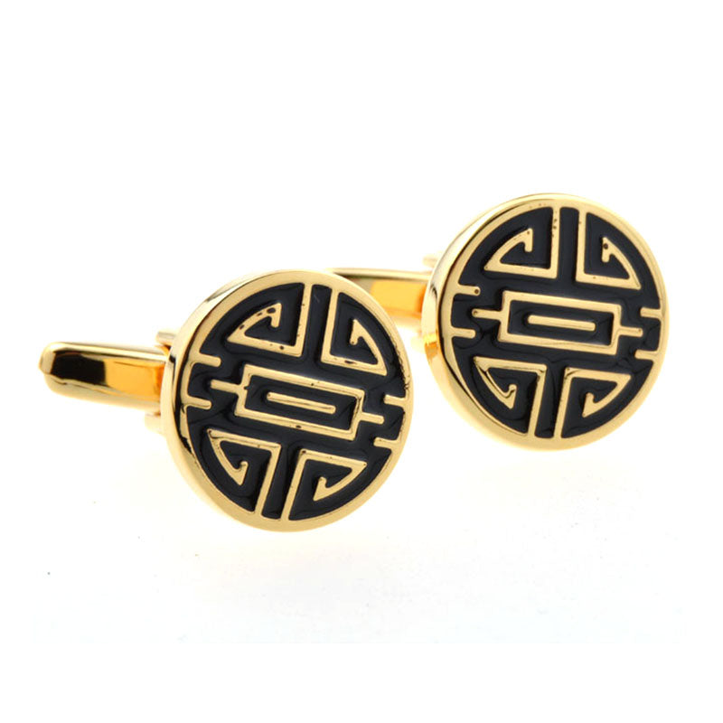 Enamel Dropping Glue Cufflinks