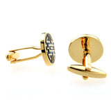 Enamel Dropping Glue Cufflinks