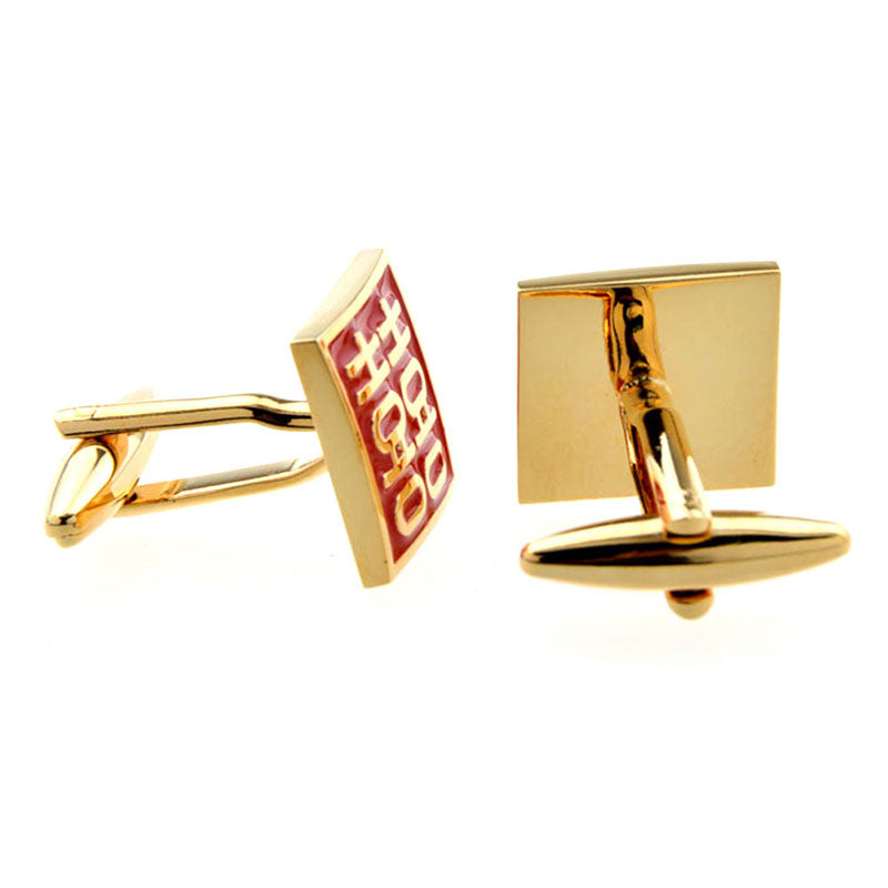 Festivals Wedding Reception Enamel Dropping Glue Cufflinks