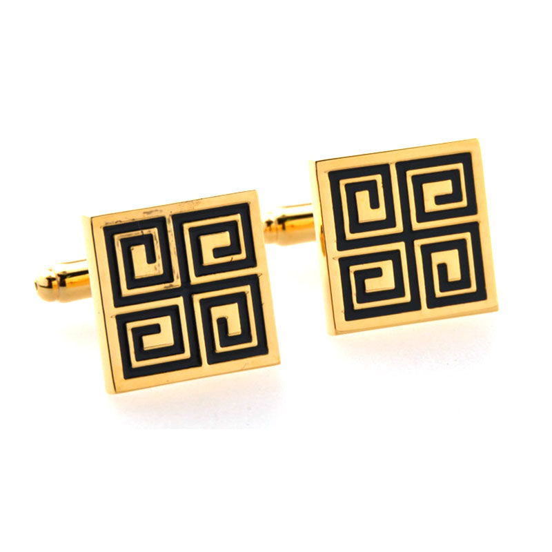 Enamel Dropping Glue Cufflinks