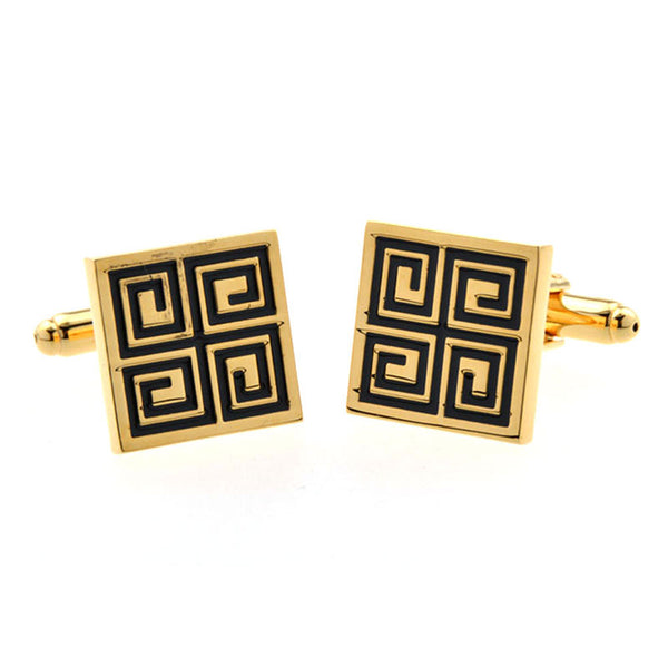 Enamel Dropping Glue Cufflinks