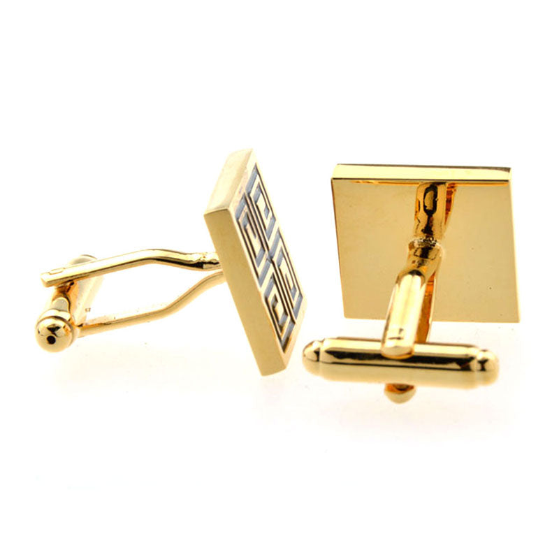Enamel Dropping Glue Cufflinks