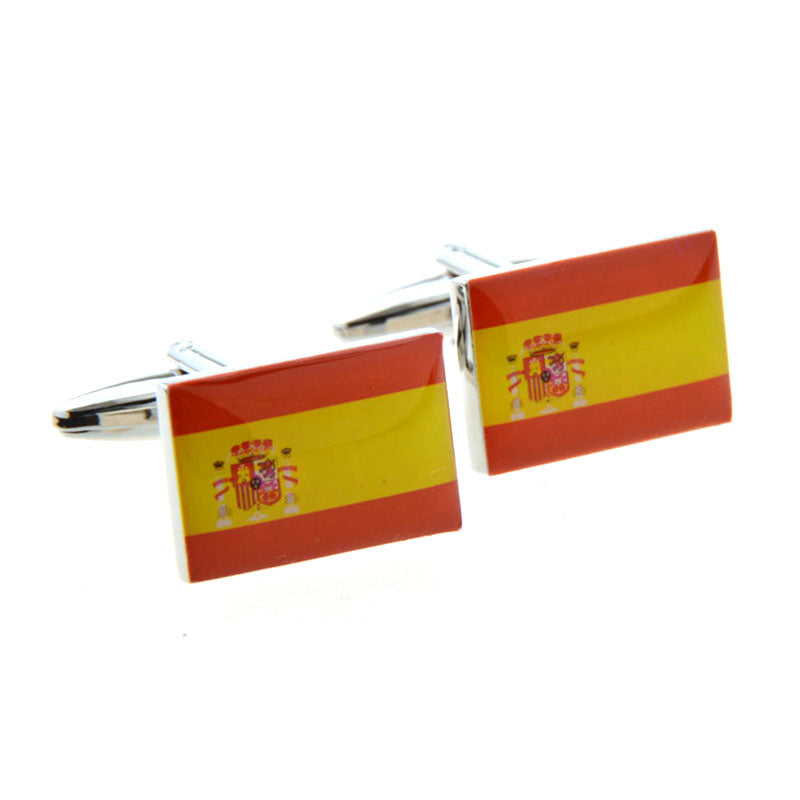 National Flag Music Enamel Dropping Glue Cufflinks