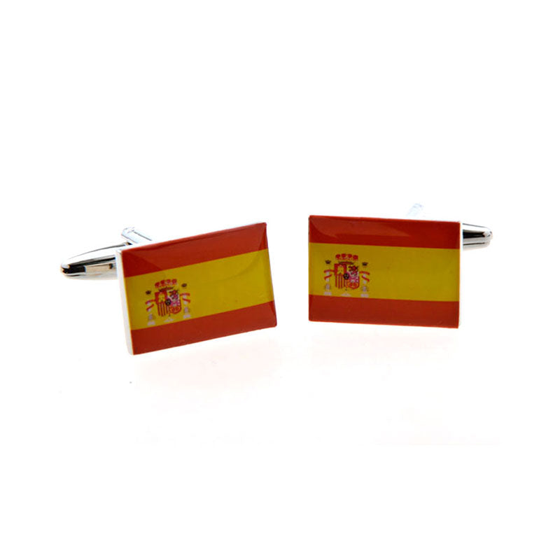 National Flag Music Enamel Dropping Glue Cufflinks