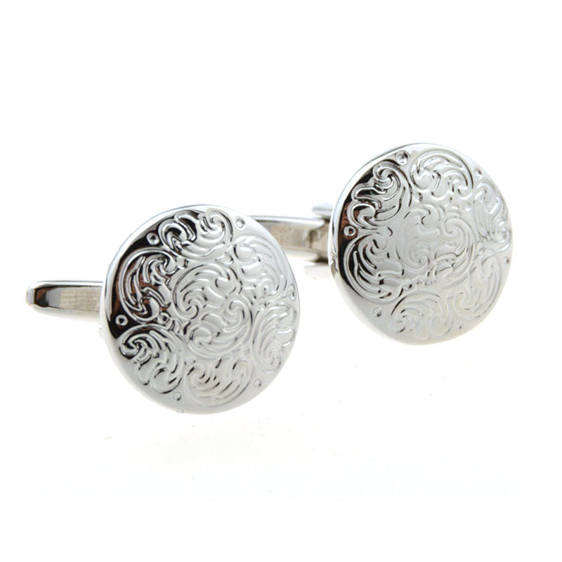 Plain Colour Metal Cufflinks