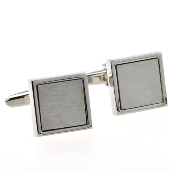 Plain Colour Metal Cufflinks