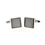 Plain Colour Metal Cufflinks