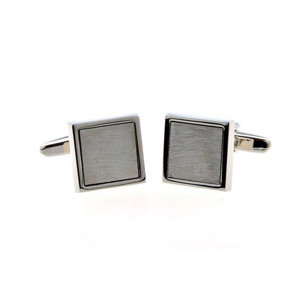 Plain Colour Metal Cufflinks