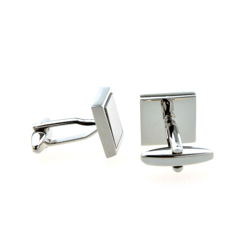 Plain Colour Metal Cufflinks