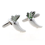 Vegetable Fruit Plain Colour Metal Cufflinks