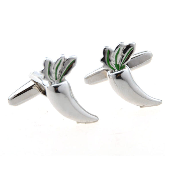 Vegetable Fruit Plain Colour Metal Cufflinks