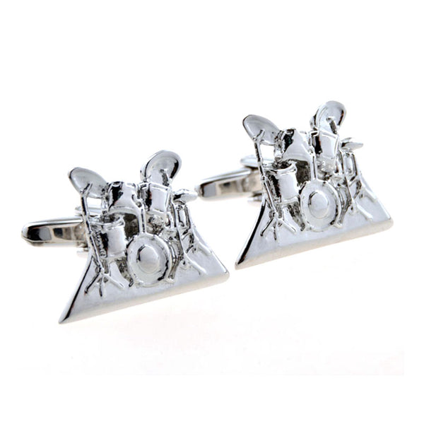 National Flag Music Plain Colour Metal Cufflinks
