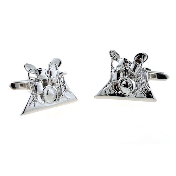 National Flag Music Plain Colour Metal Cufflinks