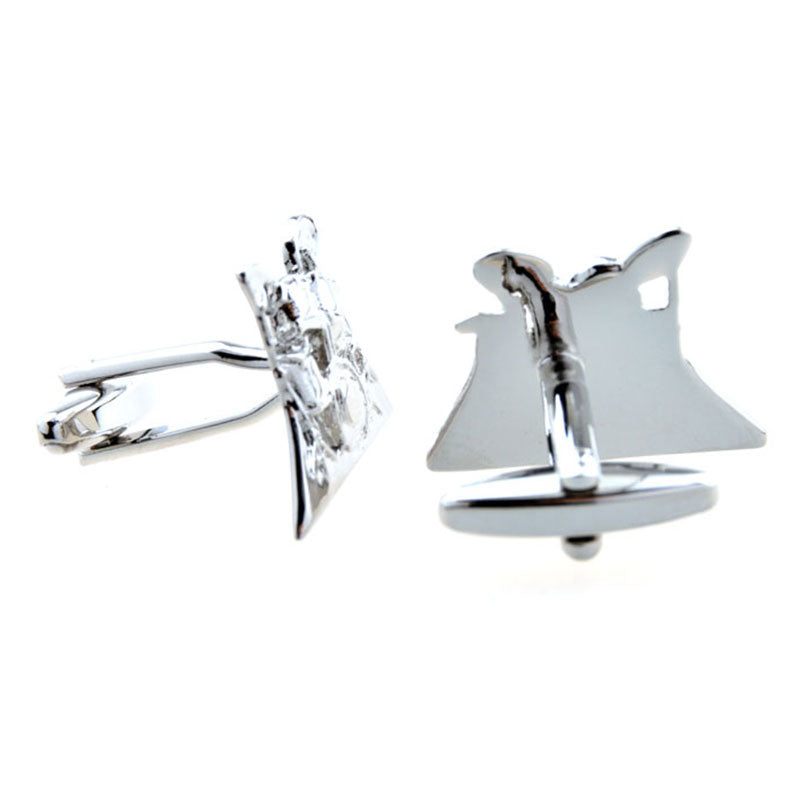National Flag Music Plain Colour Metal Cufflinks