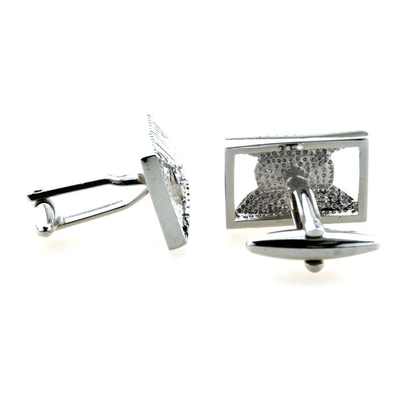 Enamel Dropping Glue Cufflinks