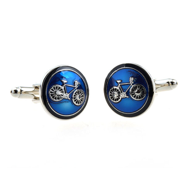 Car Logo Traffic Enamel Dropping Glue Cufflinks
