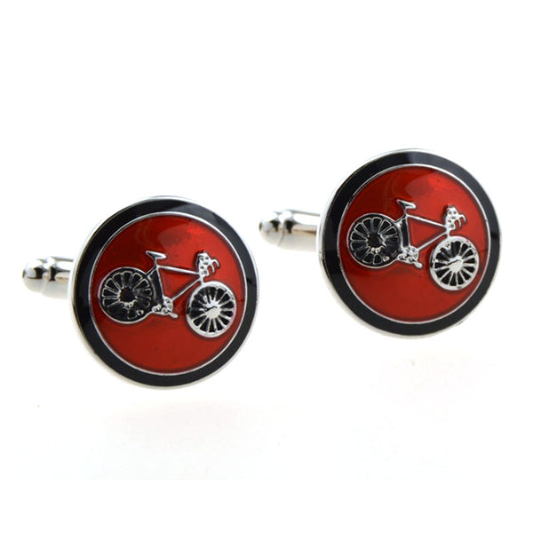 Car Logo Traffic Enamel Dropping Glue Cufflinks