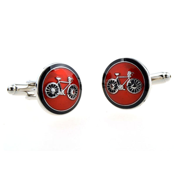 Car Logo Traffic Enamel Dropping Glue Cufflinks
