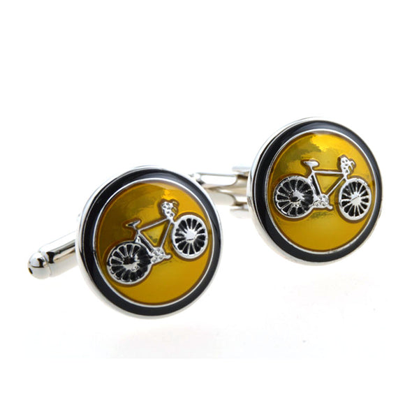 Car Logo Traffic Enamel Dropping Glue Cufflinks