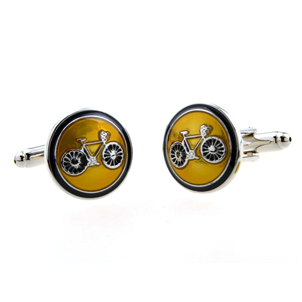 Car Logo Traffic Enamel Dropping Glue Cufflinks